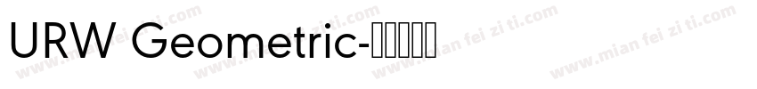 URW Geometric字体转换